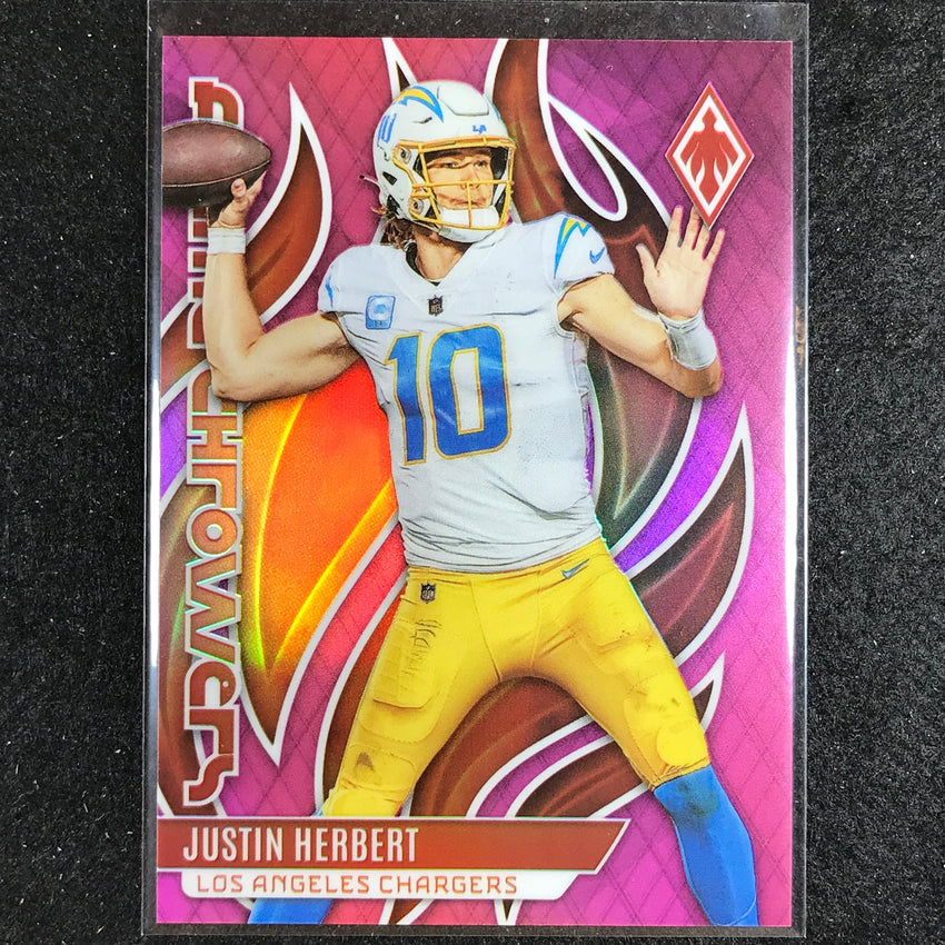 2023 Phoenix Football Justin Herbert Flame Throwers Pink 121/175