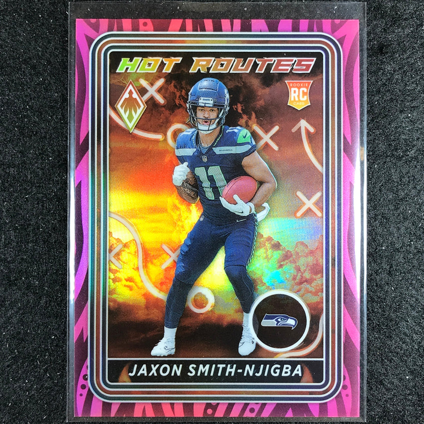 2023 Phoenix Football Jaxon Smith-njigba Hot Routes Rookie Pink 93/175
