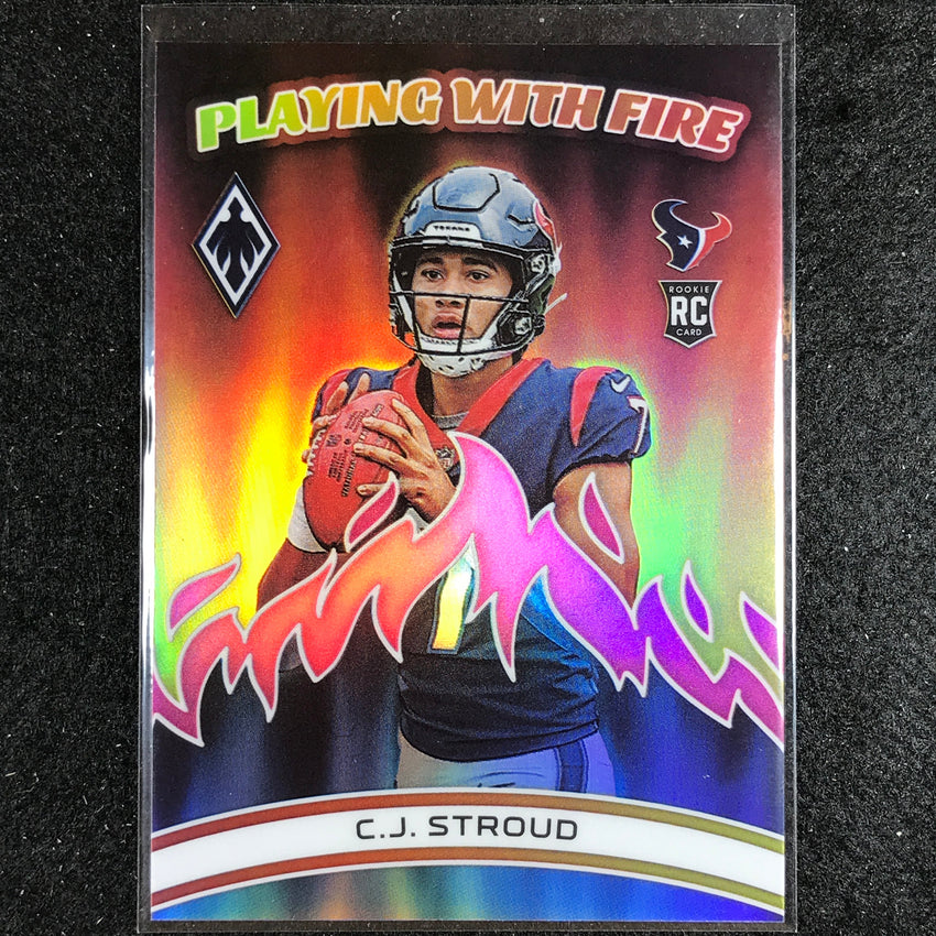 2023 Phoenix Football C.j. Stroud Playing With Fire Rookie Pink 8/175