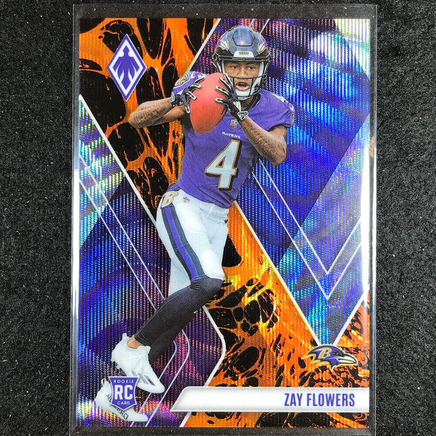 2023 Phoenix Football Zay Flowers Rookie Base Lava 39/175
