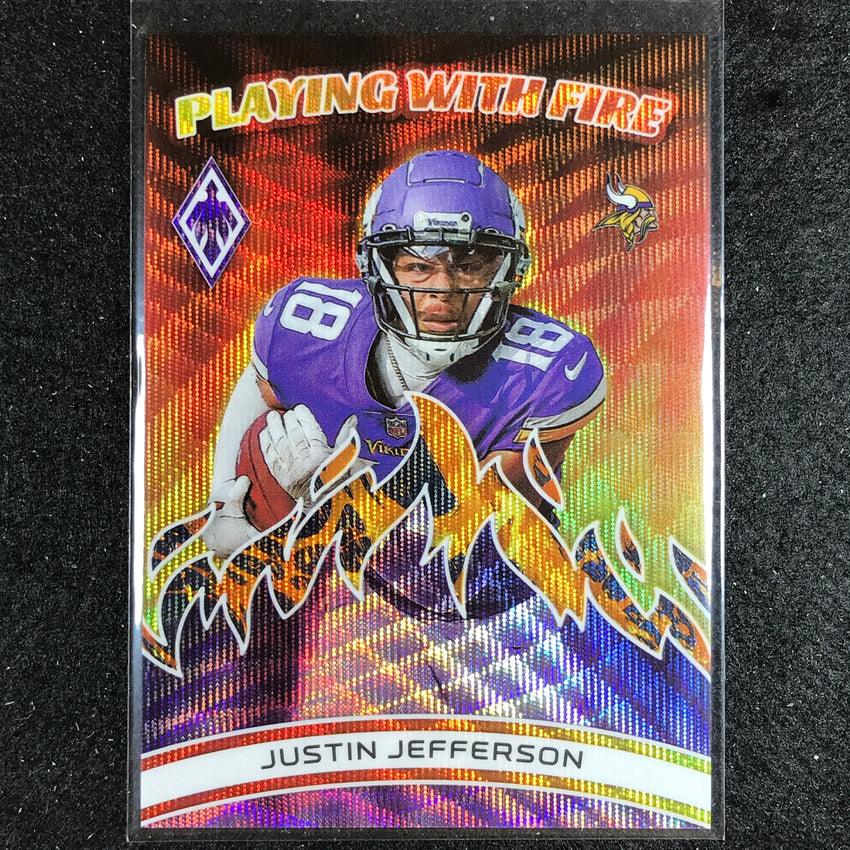 2023 Phoenix Football Justin Jefferson Playing With Fire Lava 81/150