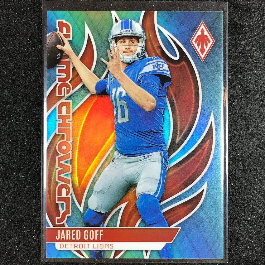 2023 Phoenix Football Jared Goff Flame Throwers Teal 28/150