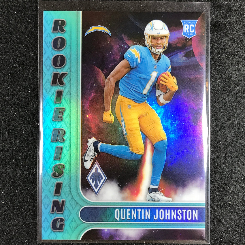 2023 Phoenix Football Quentin Johnston Rookie Rising Teal 92/150