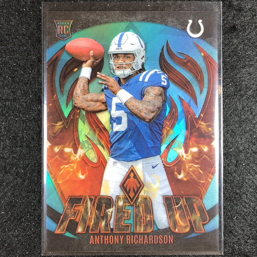 2023 Phoenix Football Anthony Richardson Fired Up Rookie Teal 116/125