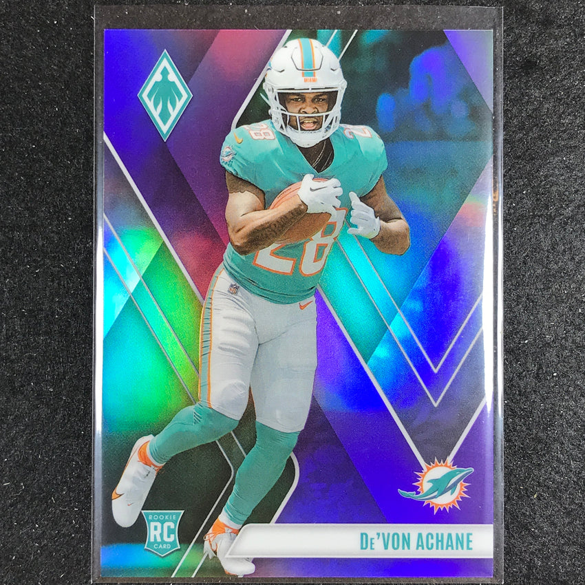2023 Phoenix Football Devon Achane Rookie Base Purple 109/125