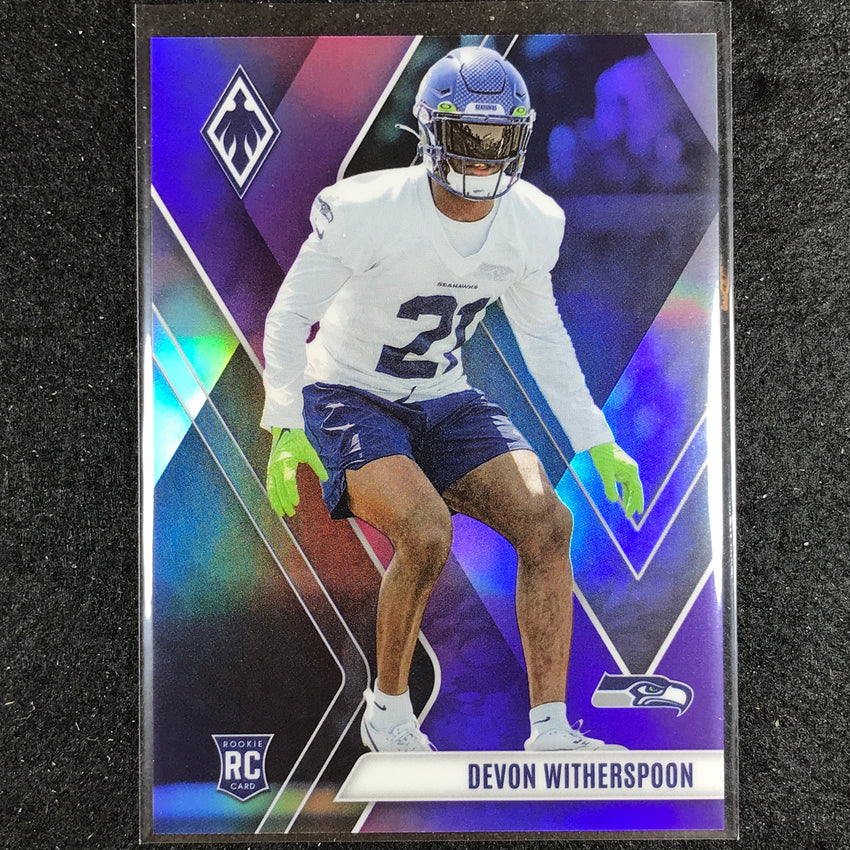 2023 Phoenix Football Devon Witherspoon Rookie Base Purple 73/125