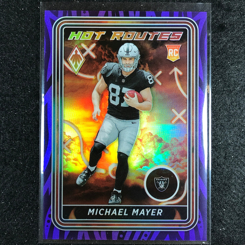 2023 Phoenix Football Michael Mayer Hot Routes Rookie Purple 56/125