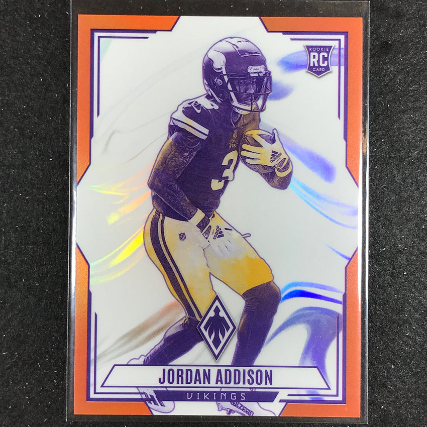 2023 Phoenix Football Jordan Addison Contours Rookie Orange 66/99