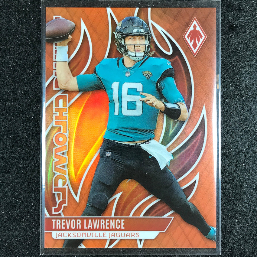2023 Phoenix Football Trevor Lawrence Flame Throwers Orange 27/99
