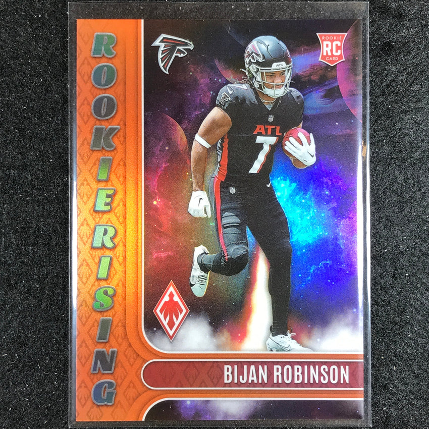 2023 Phoenix Football Bijan Robinson Rookie Rising Orange 7/99
