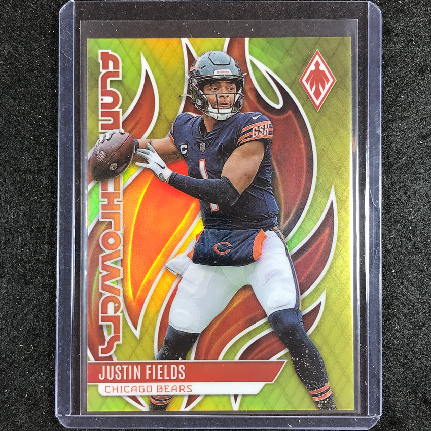 2023 Phoenix Football Justin Fields Flame Throwers Yellow 27/75
