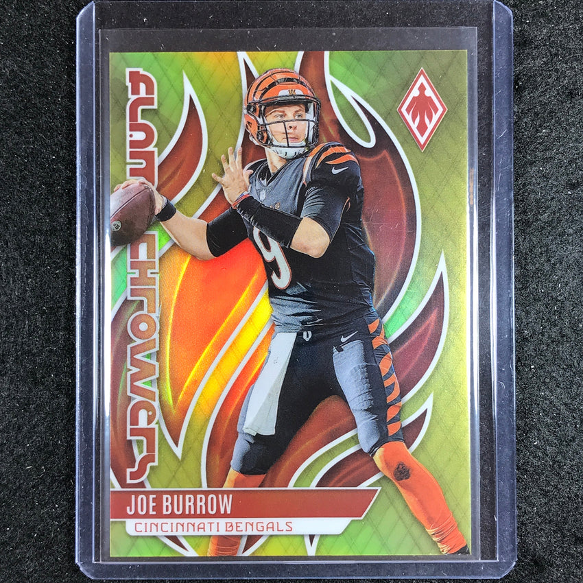 2023 Phoenix Football Joe Burrow Flame Throwers Yellow 52/75