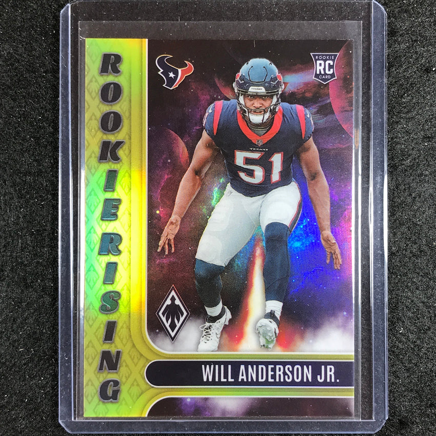 2023 Phoenix Football Will Anderson Jr. Rookie Rising Yellow 4/75