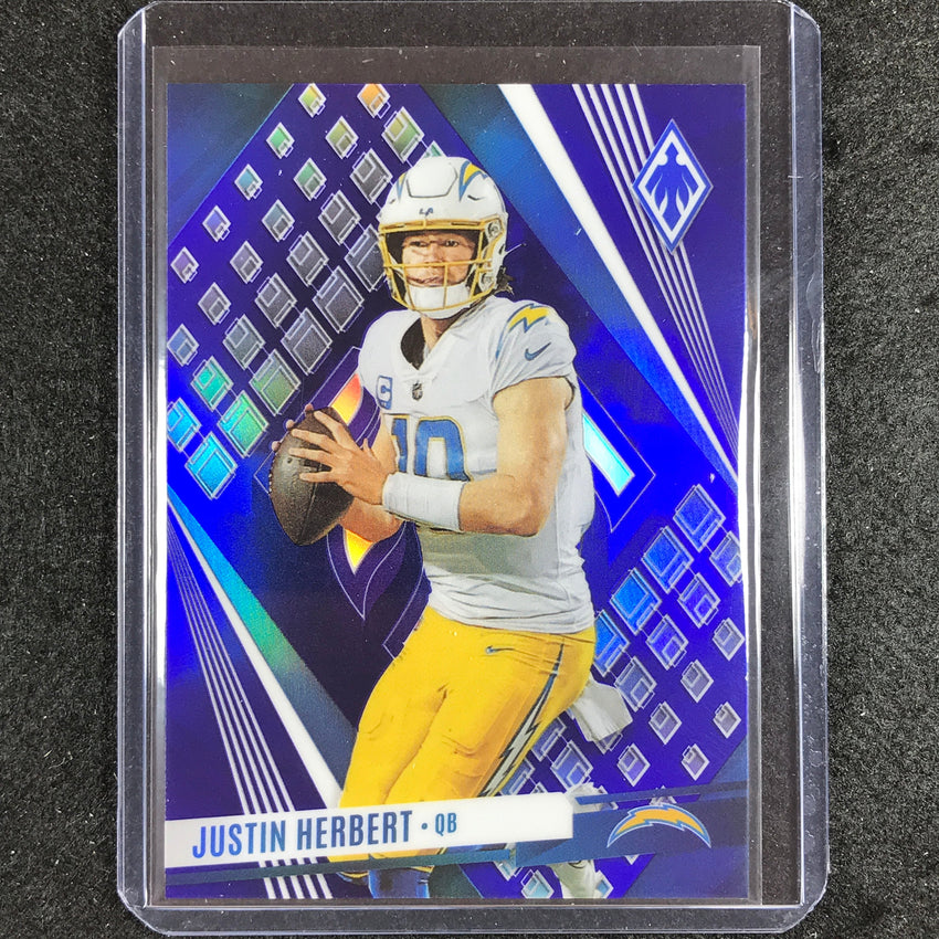2023 Phoenix Football Justin Herbert Base Sp Blue 10/25