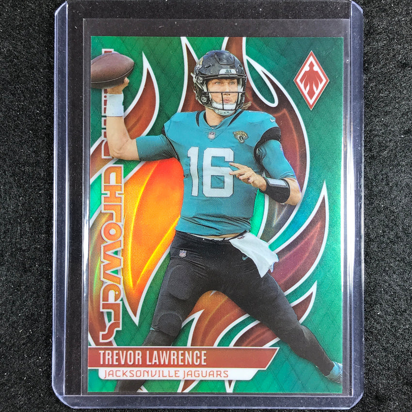 2023 Phoenix Football Trevor Lawrence Flame Throwers Green 13/25