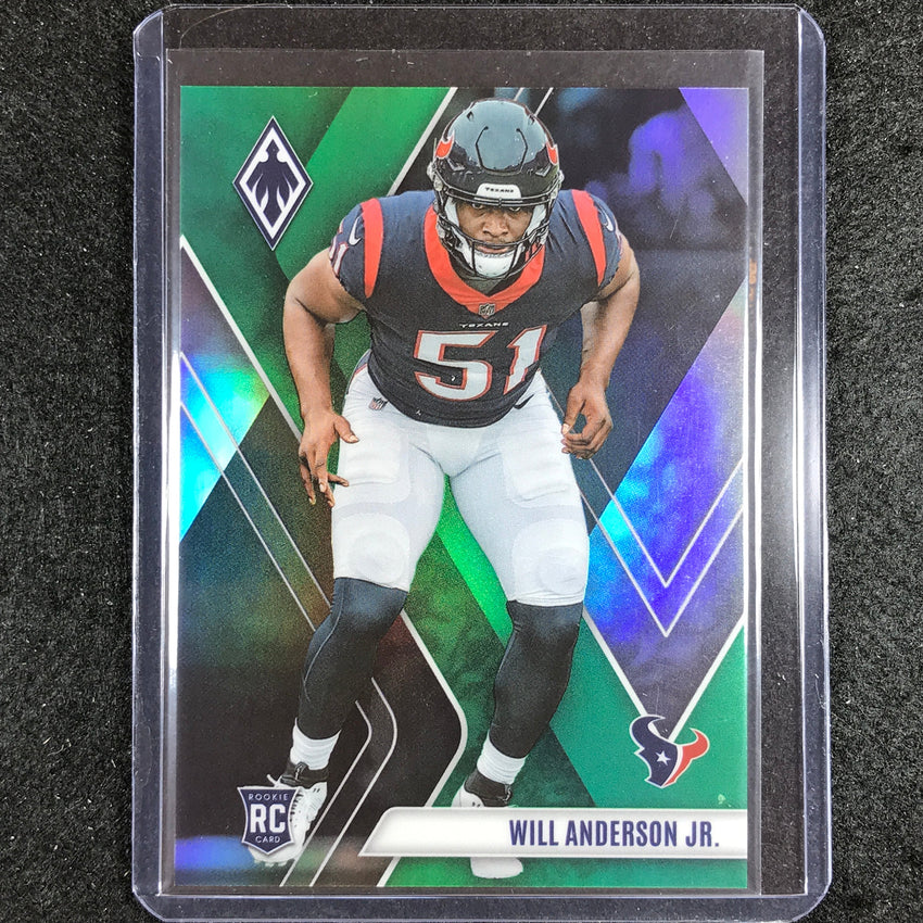 2023 Phoenix Football Will Anderson Jr. Rookie Base Green 10/25