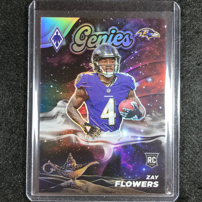 2023 Phoenix Football Zay Flowers Rookie Genies Ssp No 24