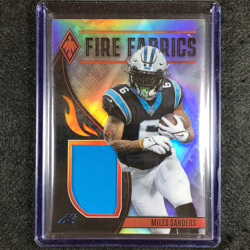 2023 Phoenix Football Miles Sanders Fire Fabrics Jersey Silver 40/150