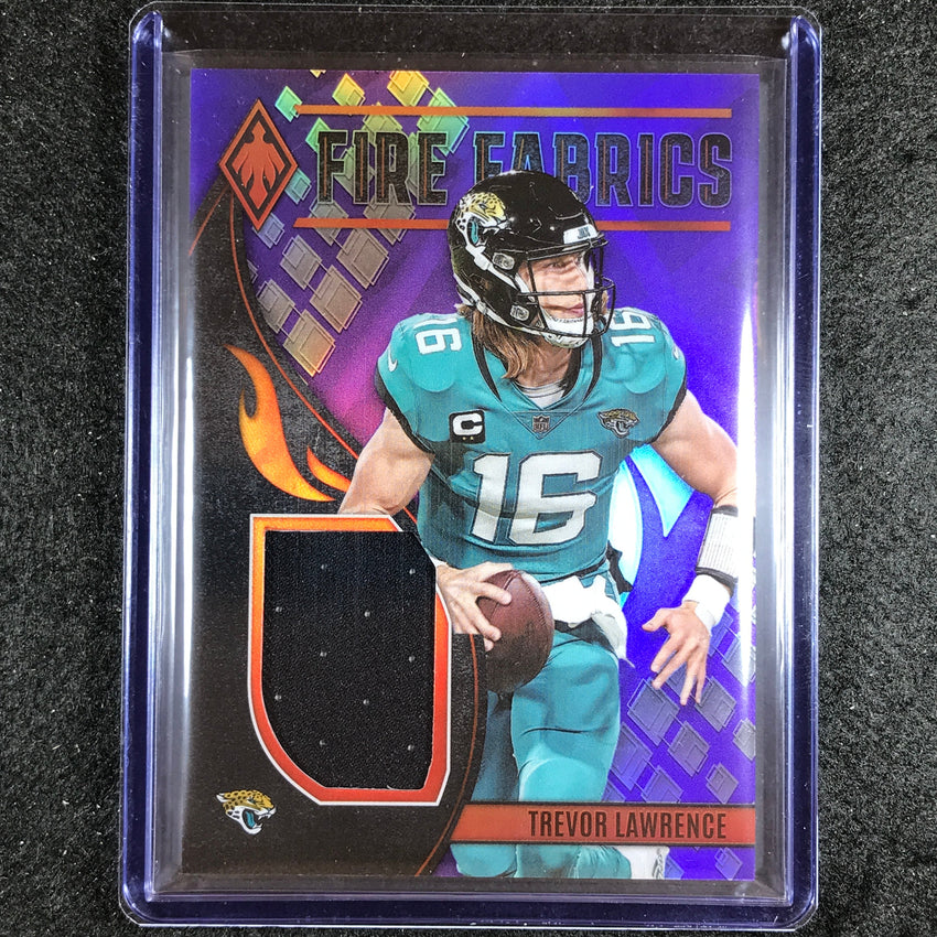 2023 Phoenix Football Trevor Lawrence Fire Fabrics Jersey Purple 22/50