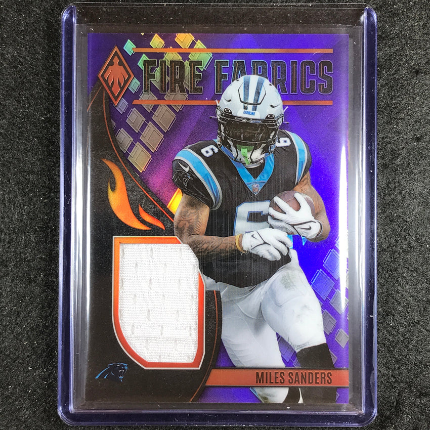 2023 Phoenix Football Miles Sanders Fire Fabrics Jersey Purple 13/50