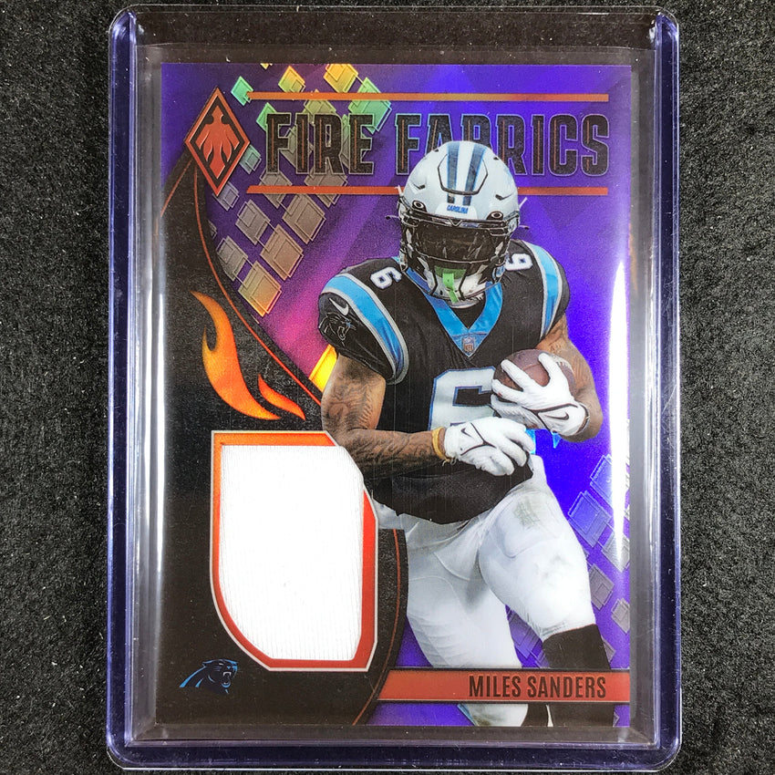 2023 Phoenix Football Miles Sanders Fire Fabrics Jersey Purple 38/50