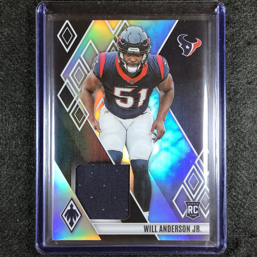 2023 Phoenix Football Will Anderson Jr. Rookie Memorabilia Jersey Silver 89/199