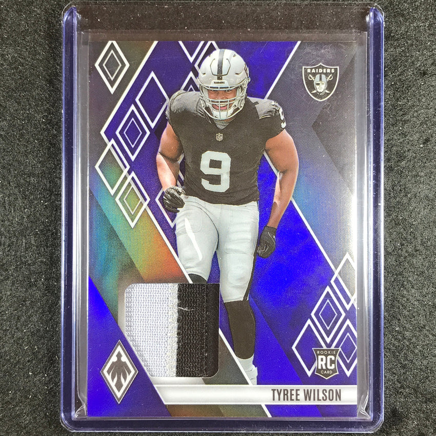 2023 Phoenix Football Tyree Wilson Rookie Memorabilia Patch Blue Prime 17/25