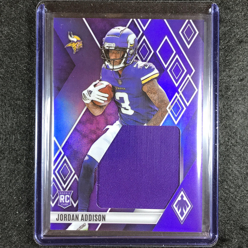 2023 Phoenix Football Jordan Addison Rookie Jumbo Jersey Purple 18/75