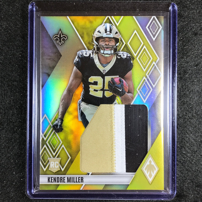 2023 Phoenix Football Kendre Miller Rookie Jumbo Memorabilia Patch Yellow 48/50
