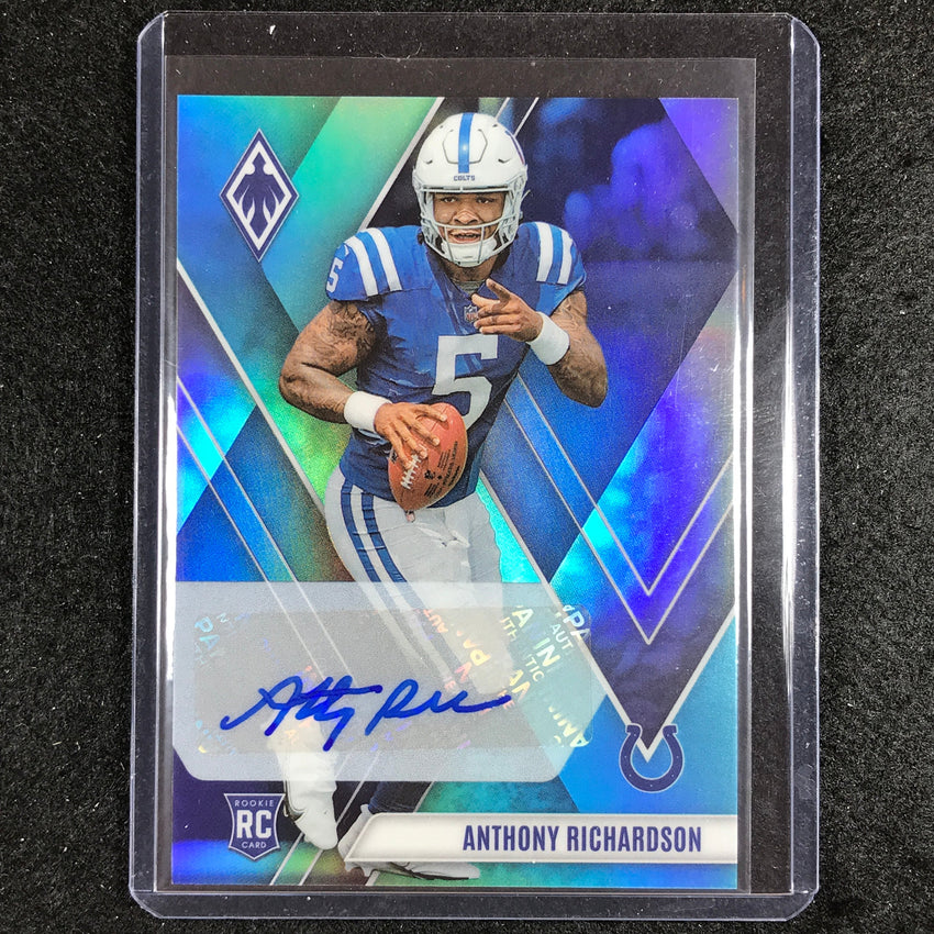 2023 Phoenix Football Anthony Richardson Rookie Base Auto Seismic 12/15