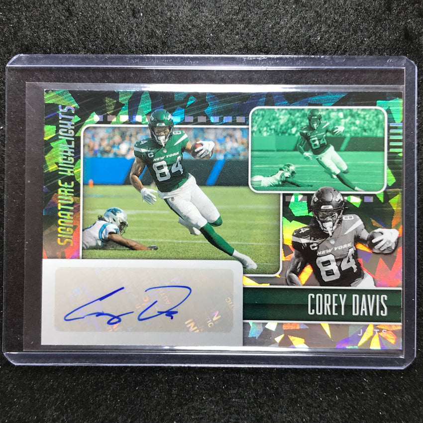 2023 Phoenix Football Corey Davis Donruss Signature Highlights Auto #82