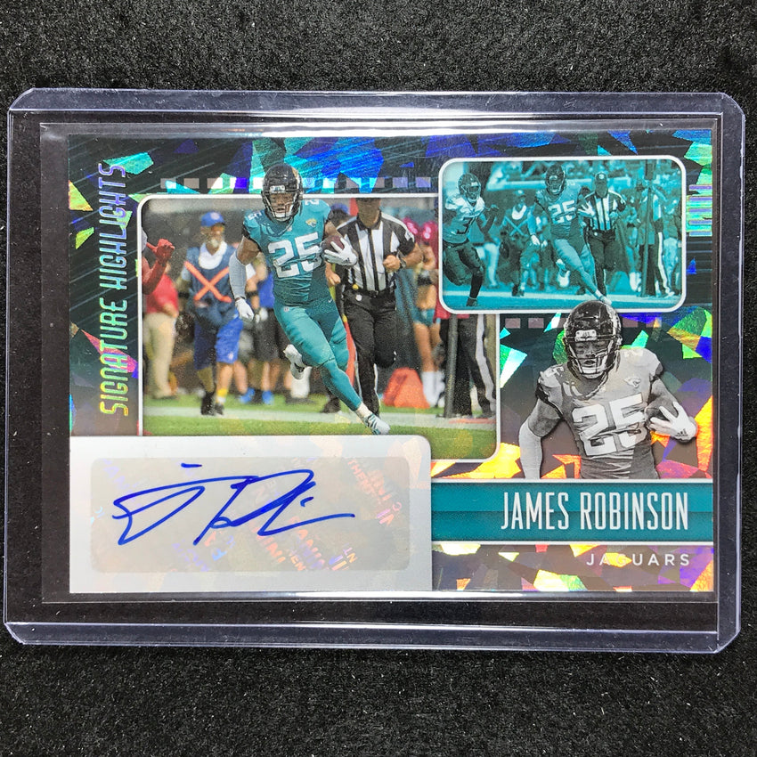 2023 Phoenix Football James Robinson Donruss Signature Highlights Auto #65