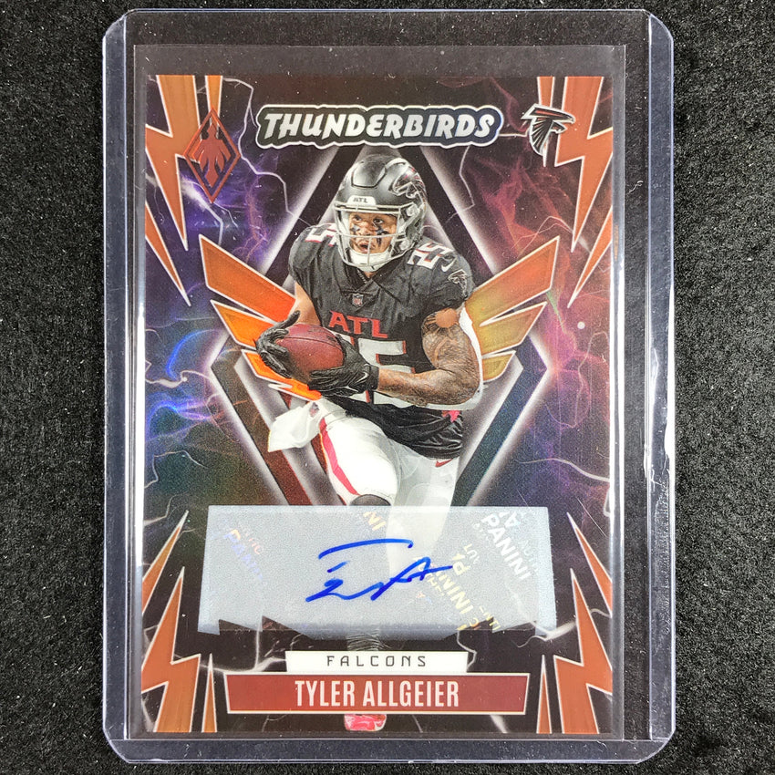 2023 Phoenix Football Tyler Allgeier Thunderbirds Auto Orange 5/50