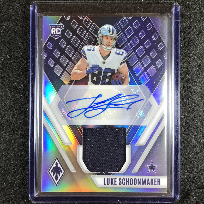 2023 Phoenix Football Luke Schoonmaker Rookie Auto Jersey Silver 286/299
