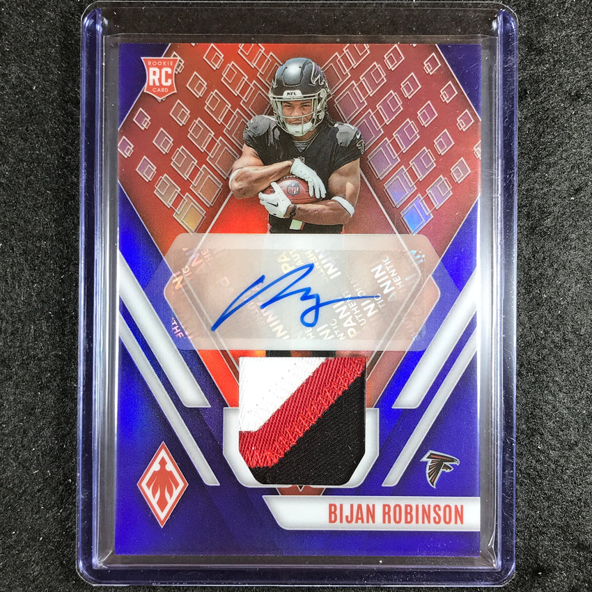 2023 Phoenix Football Bijan Robinson Rookie Auto Patch Blue Prime 26/50