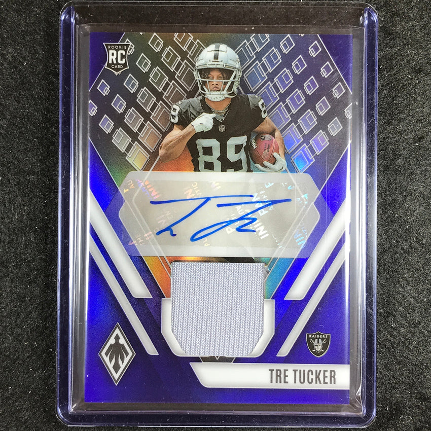 2023 Phoenix Football Tre Tucker Rookie Auto Jersey Blue Prime 15/50