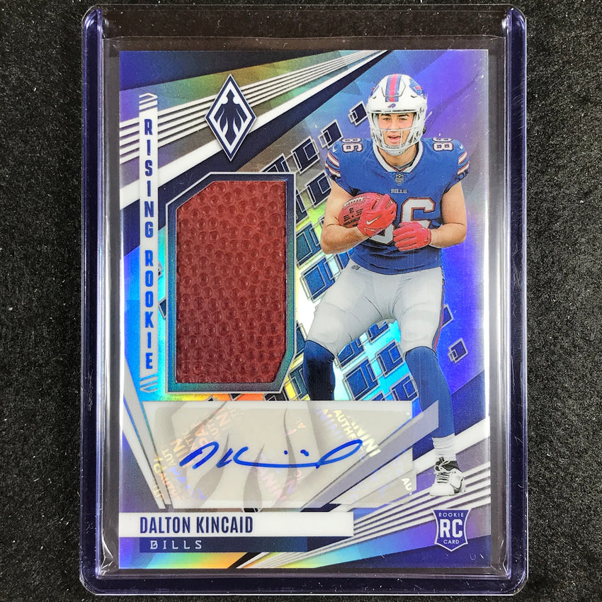 2023 Phoenix Football Dalton Kincaid Rising Rookie Football Auto Silver 69/199