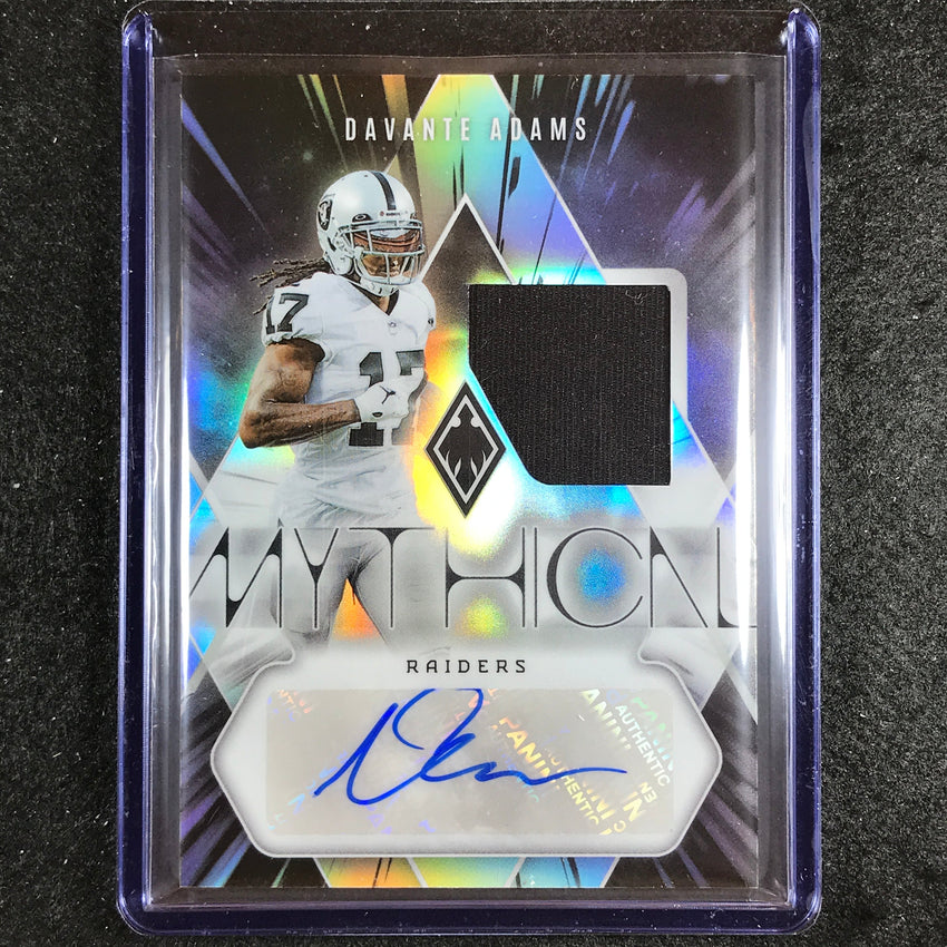 2023 Phoenix Football Davante Adams Mythical Jersey Auto Silver 39/50