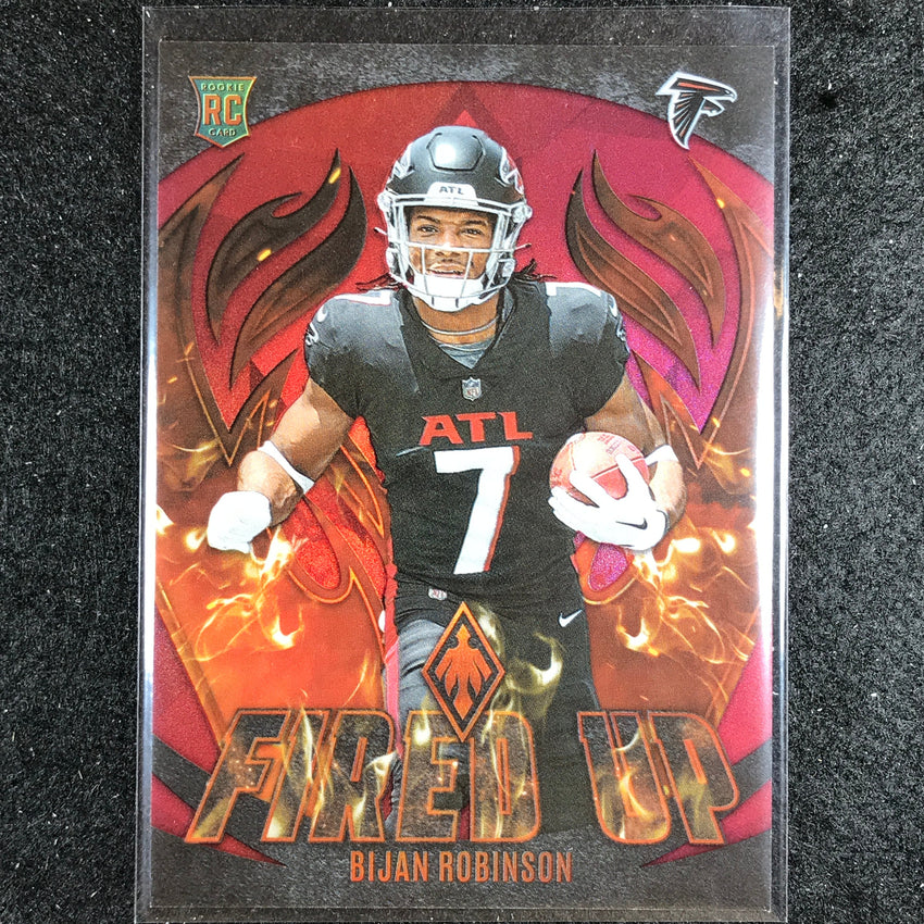 2023 Phoenix Football Bijan Robinson Fired Up Rookie Red 56/199