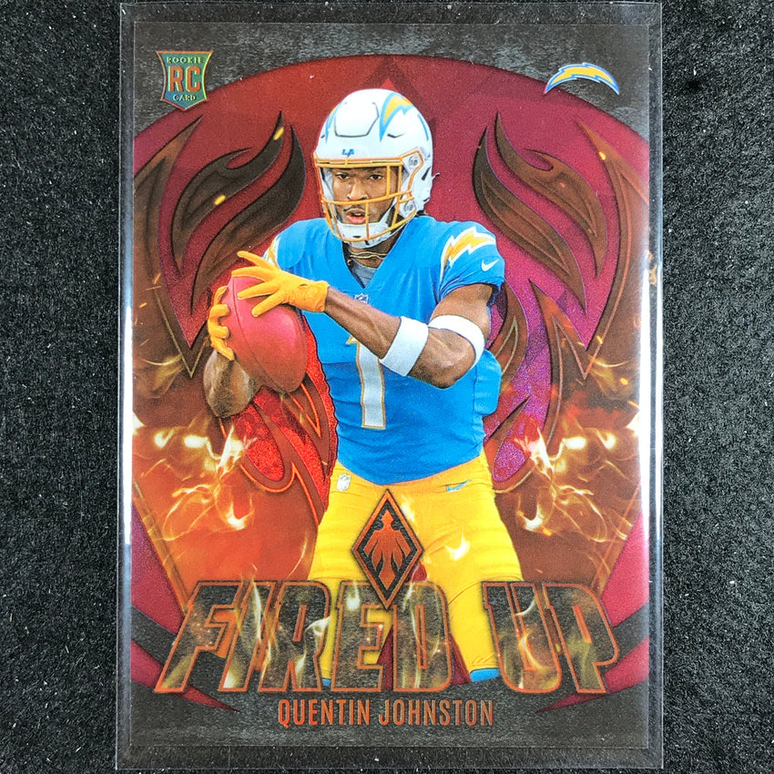 2023 Phoenix Football Quentin Johnston Fired Up Rookie Red 151/199