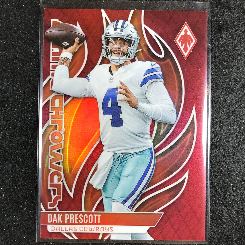 2023 Phoenix Football Dak Prescott Flame Throwers Red 123/199