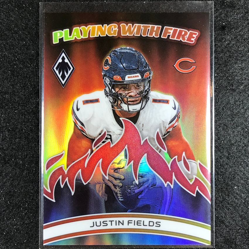 2023 Phoenix Football Justin Fields Playing With Fire Red 42/199