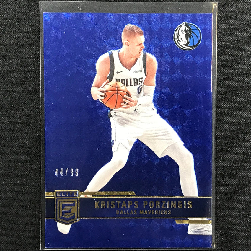 2021-22 Donruss Elite Kristaps Porzingis Blue 44/99