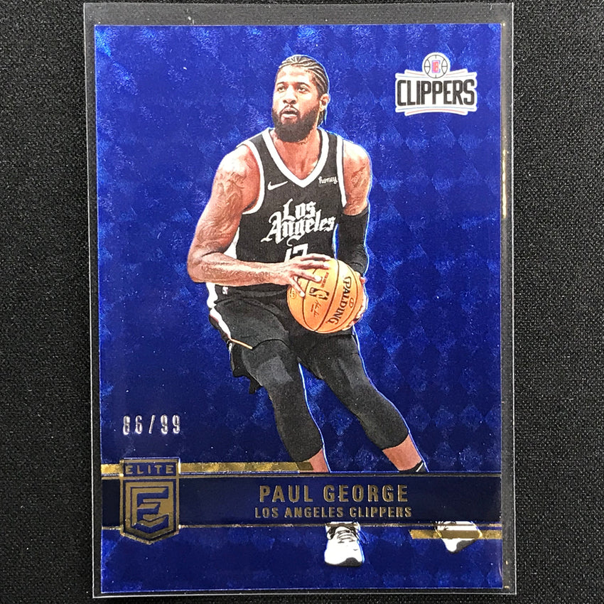 2021-22 Donruss Elite PAUL GEORGE Blue 86/99