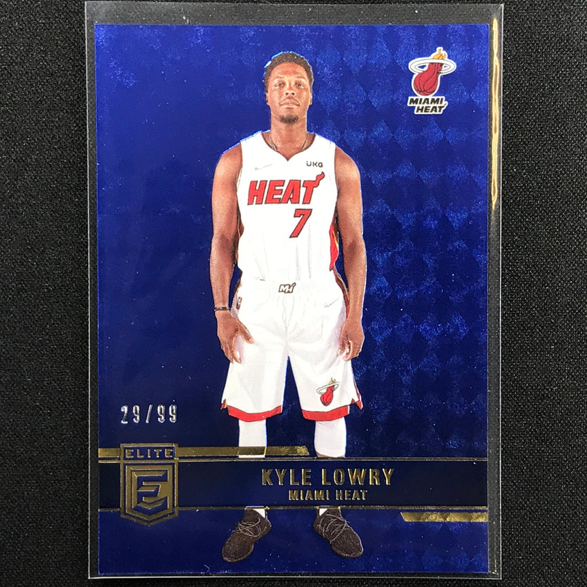 2021-22 Donruss Elite Kyle Lowry Blue 29/99