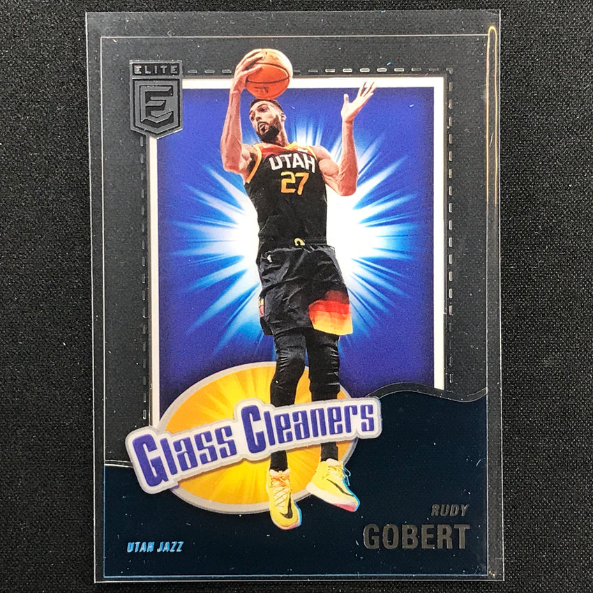 2021-22 Donruss Elite Rudy Gobert Glass Cleaners Acetate No 4