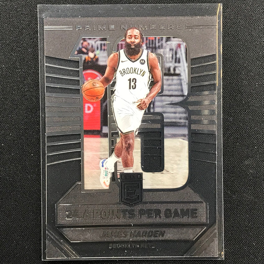 2021-22 Donruss Elite JAMES HARDEN Prime Numbers Acetate #1