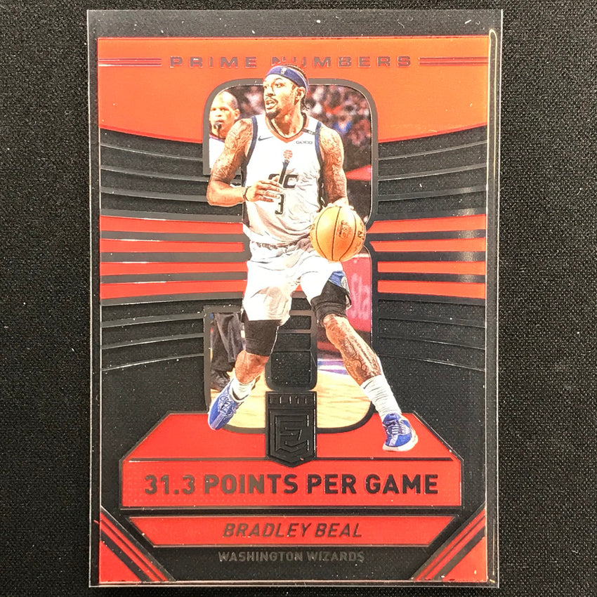 2021-22 Donruss Elite Bradley Beal Prime Numbers Acetate No 4