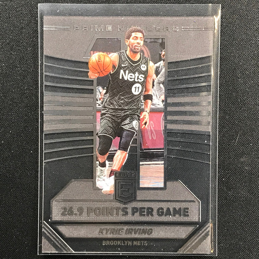 2021-22 Donruss Elite Kyrie Irving Prime Numbers Acetate No 5