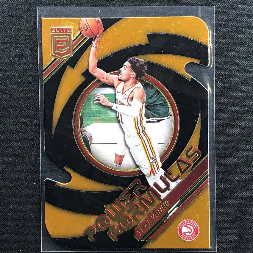 2021-22 Donruss Elite TRAE YOUNG Power Formulas Orange Die-Cut #17